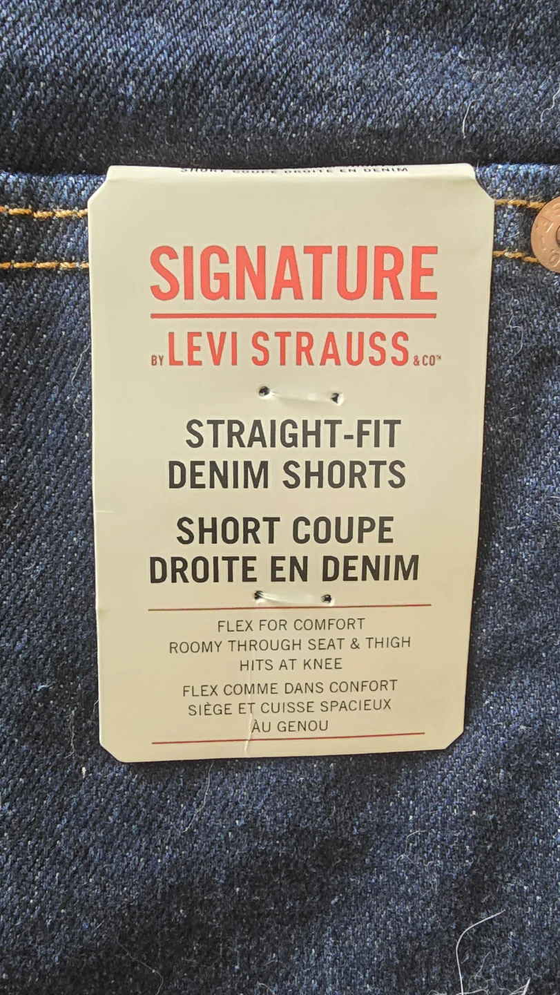 Levi Strauss Signature Straight-Fit Denim Shorts - Size W34 - photo 2