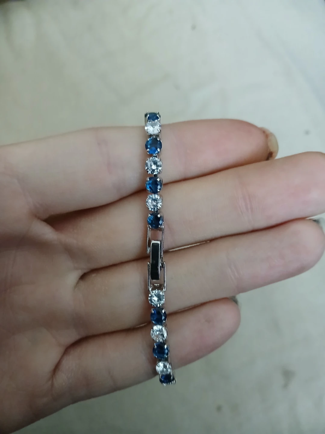 Italian 925 Silver Platinum Plated Moissanite Tennis Bracelet