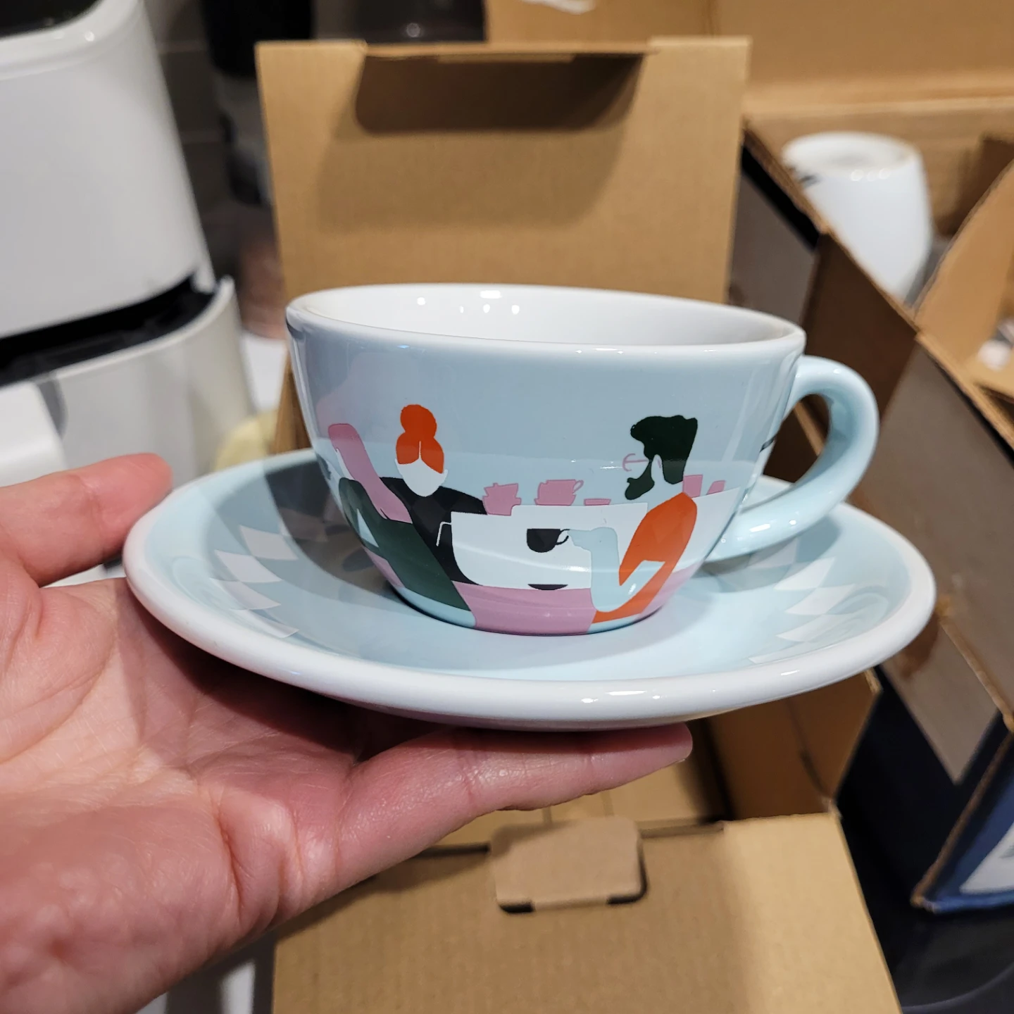 New in box Espresso Bar Cup & Saucer
