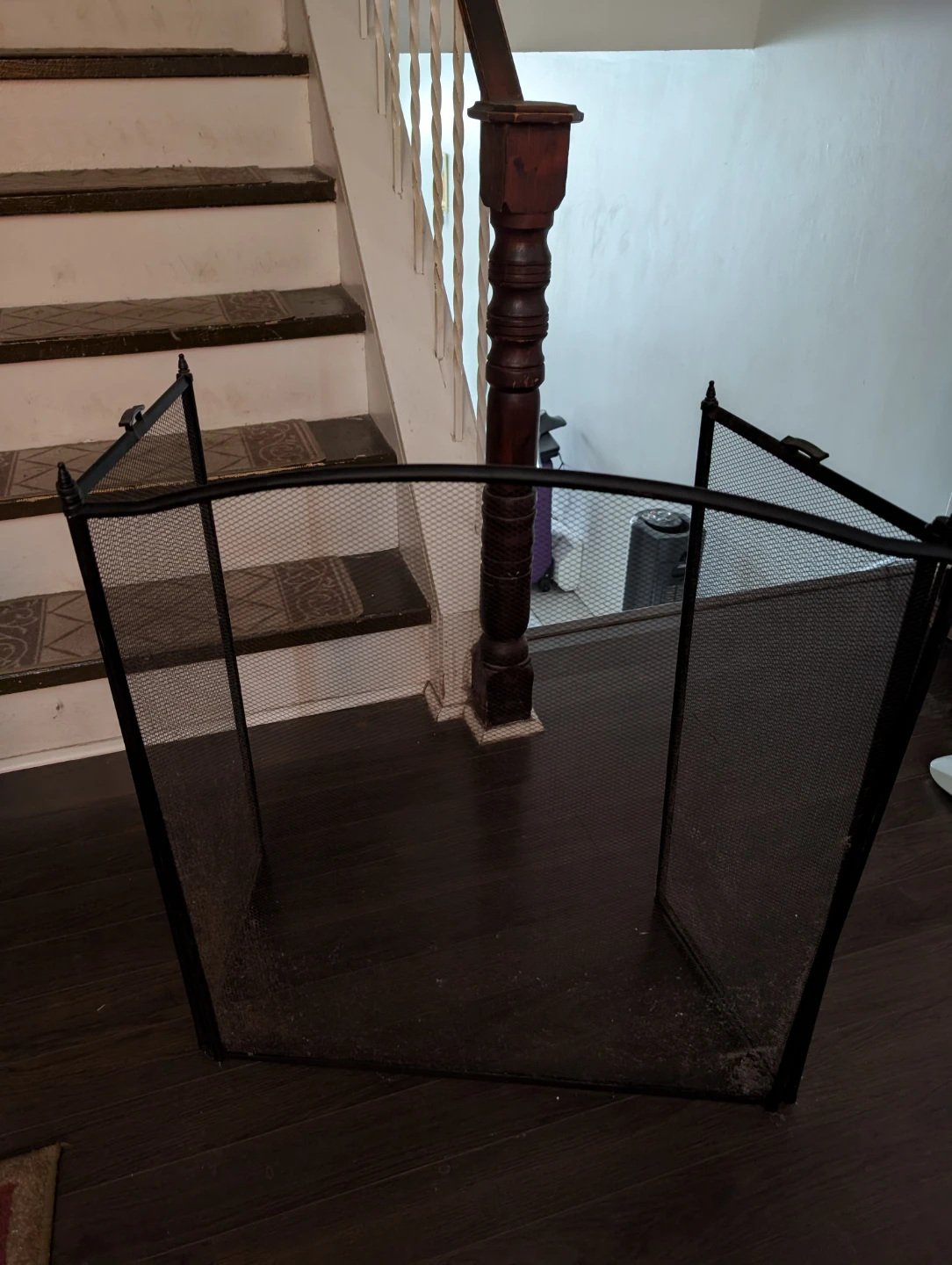 Black  Fireplace Screen