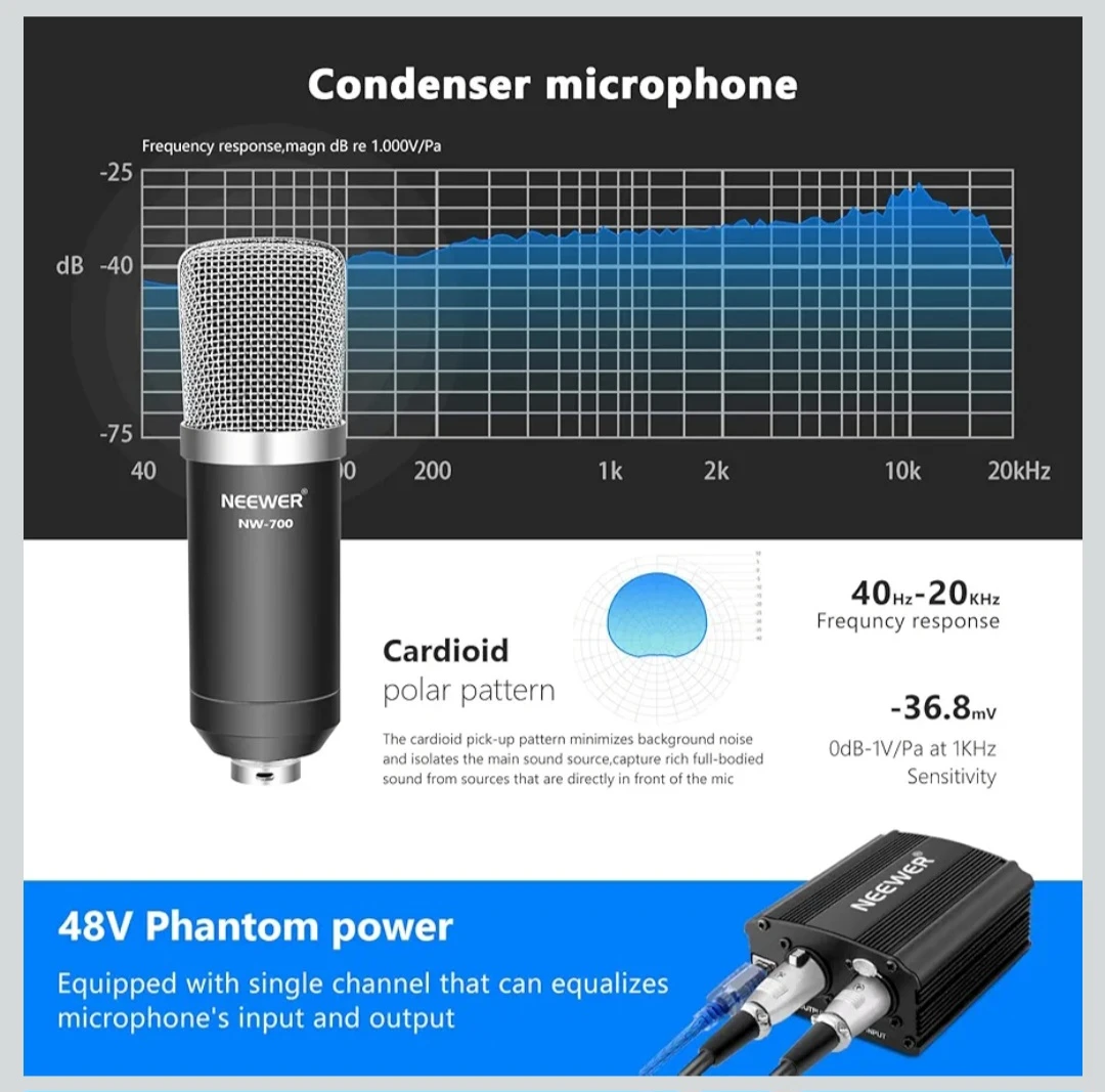 NEEWER NW-700 Condenser Microphone Kit - photo 5