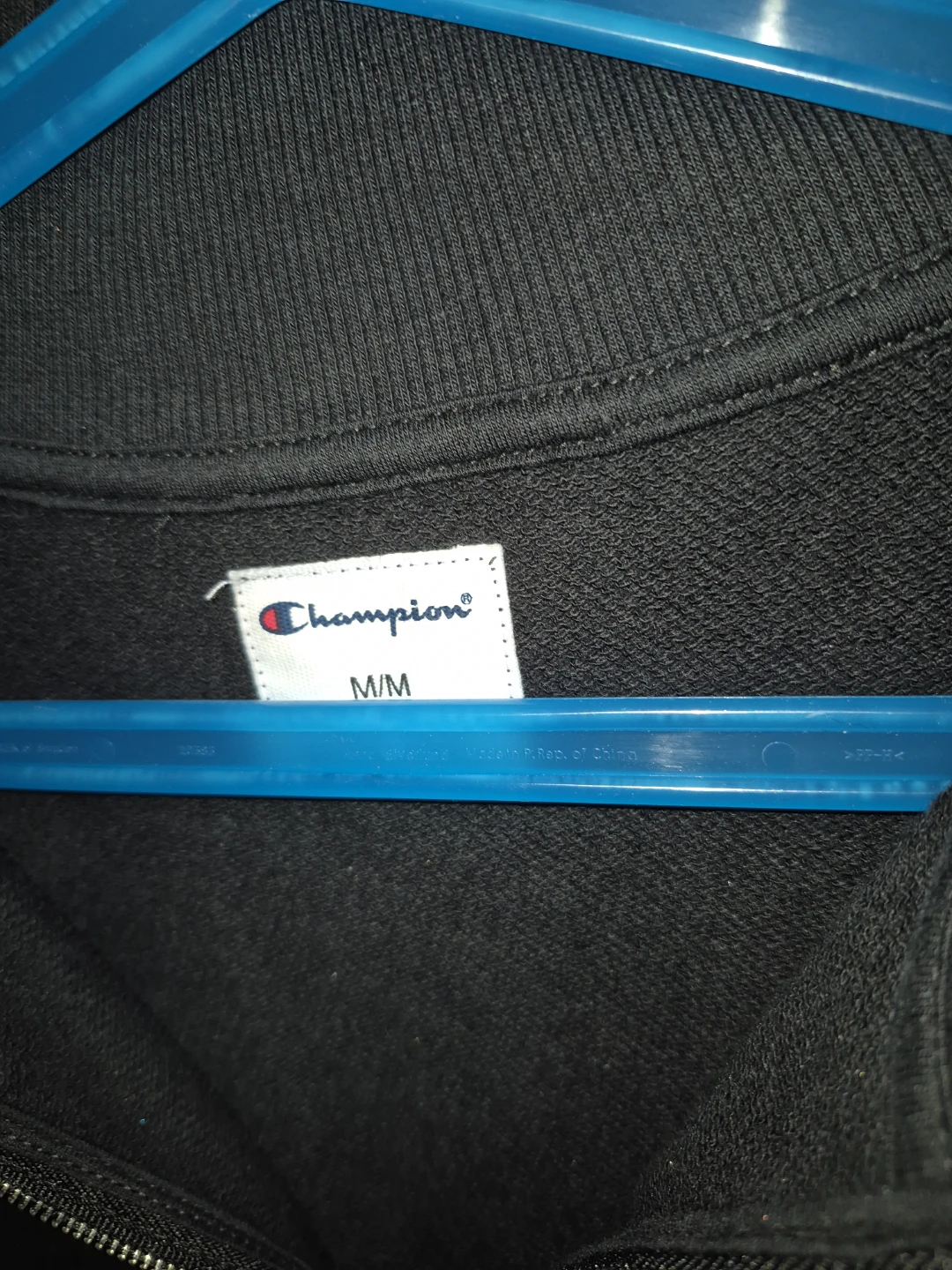 Champion Black 1/4 Zip Pullover - Size M - photo 3