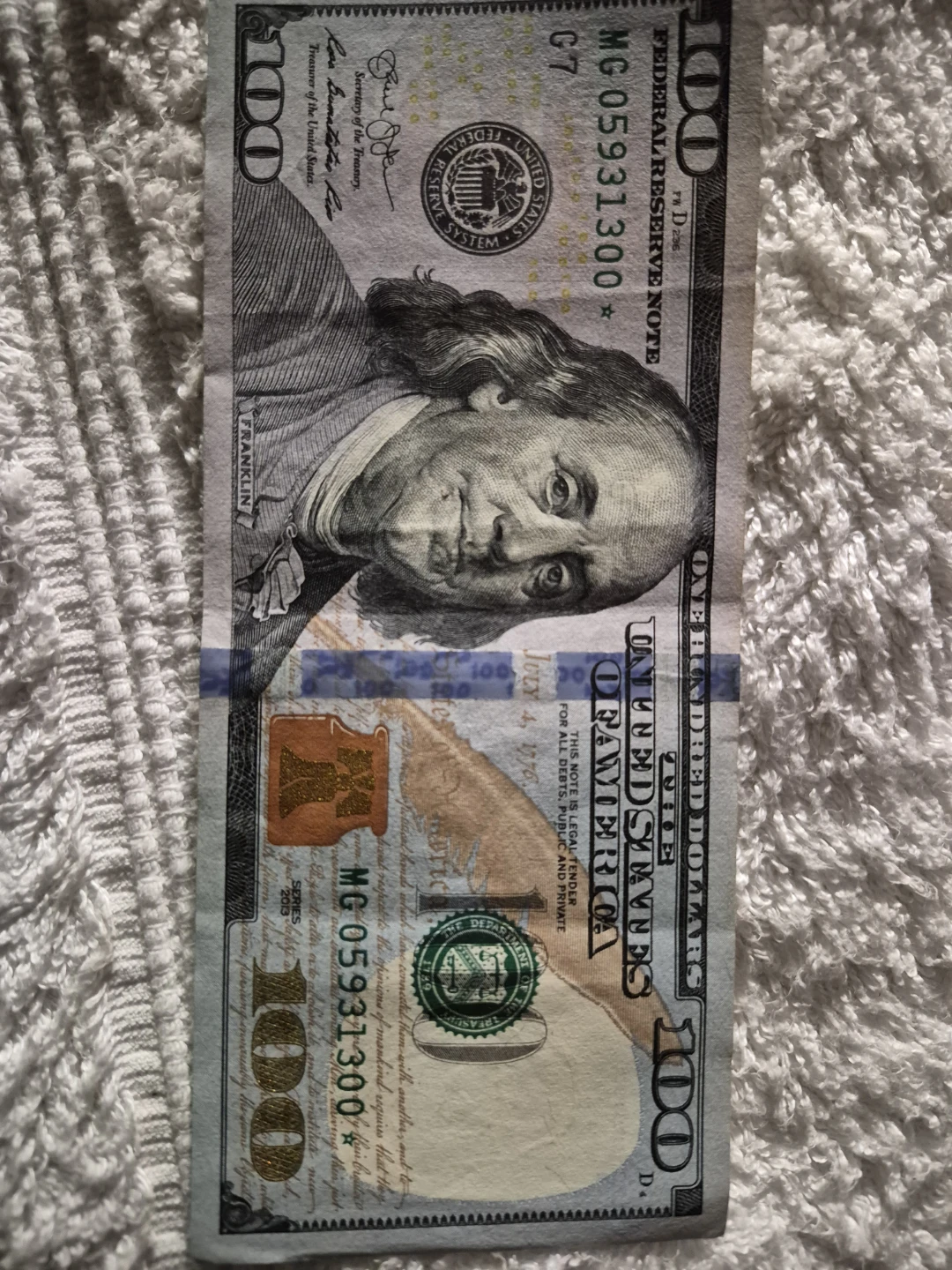 US $100 Dollar Bill - photo 2
