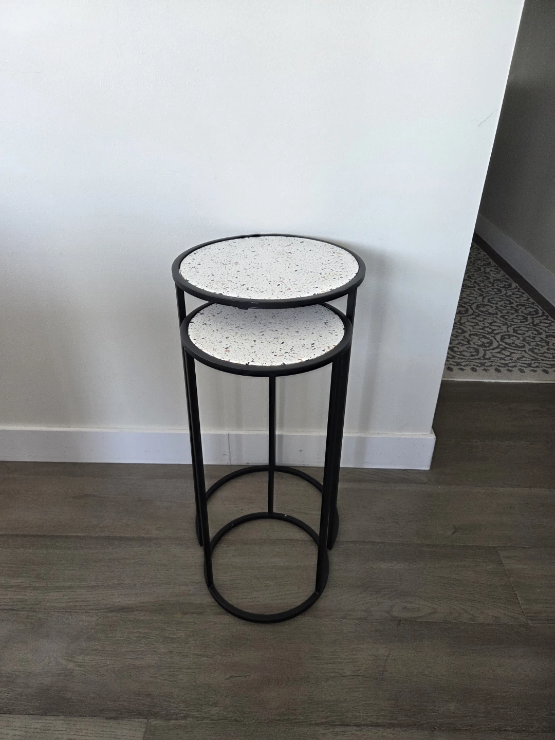 Nesting Side Tables with Terrazzo Tops