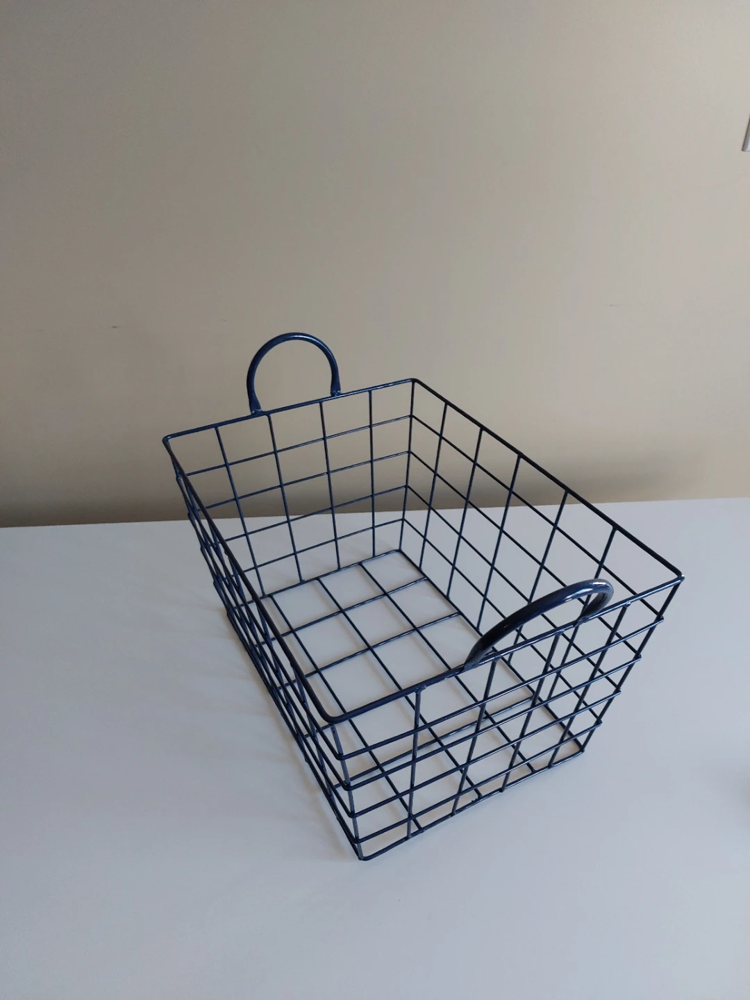 Blue Wire Storage Basket
