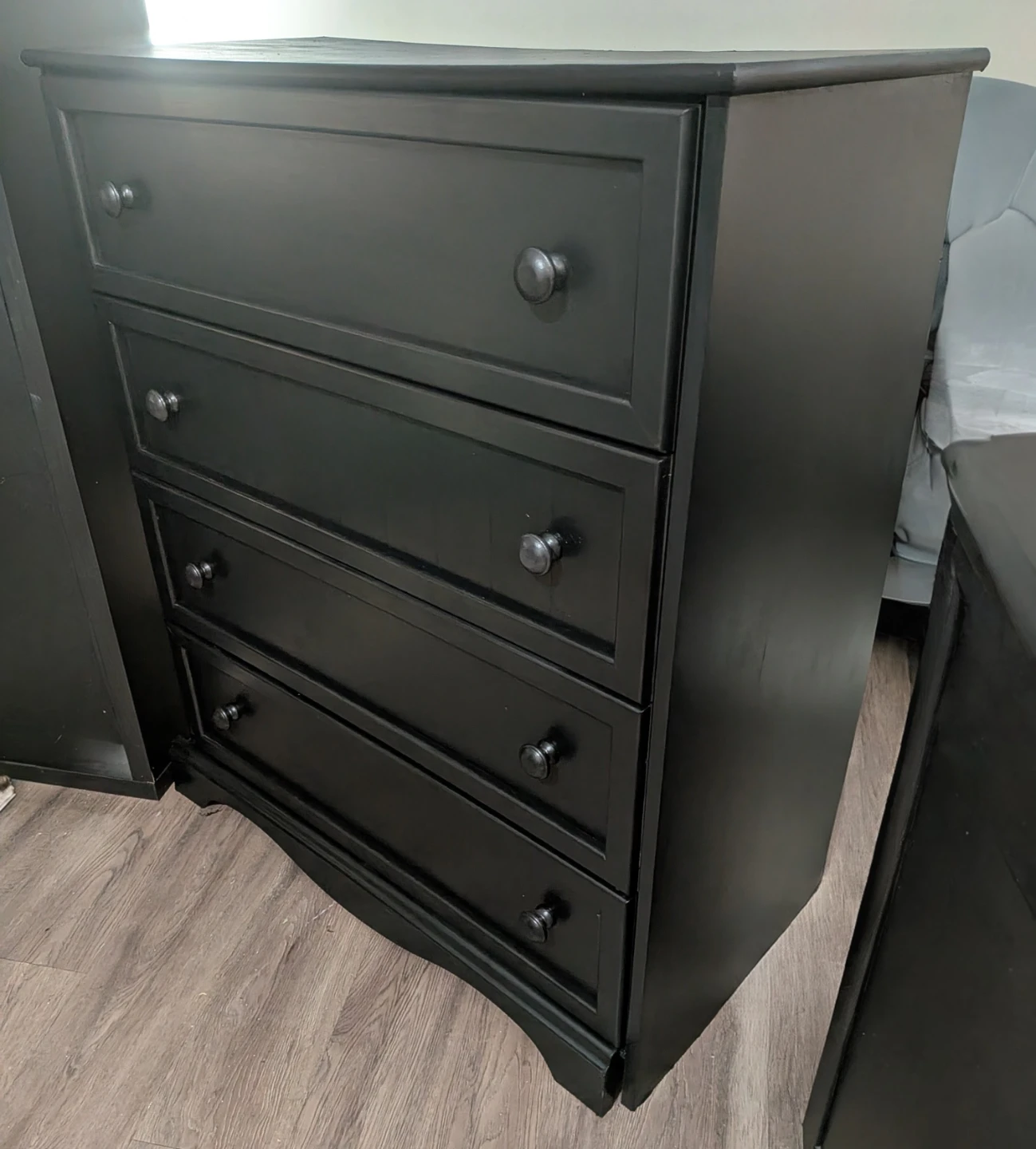 🥕 Black Espresso 4-Drawer Dresser - photo 2