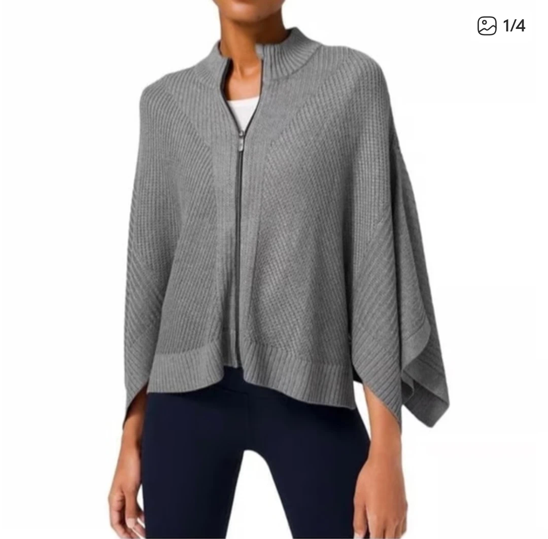 Lululemon Grey Poncho Medium / Large