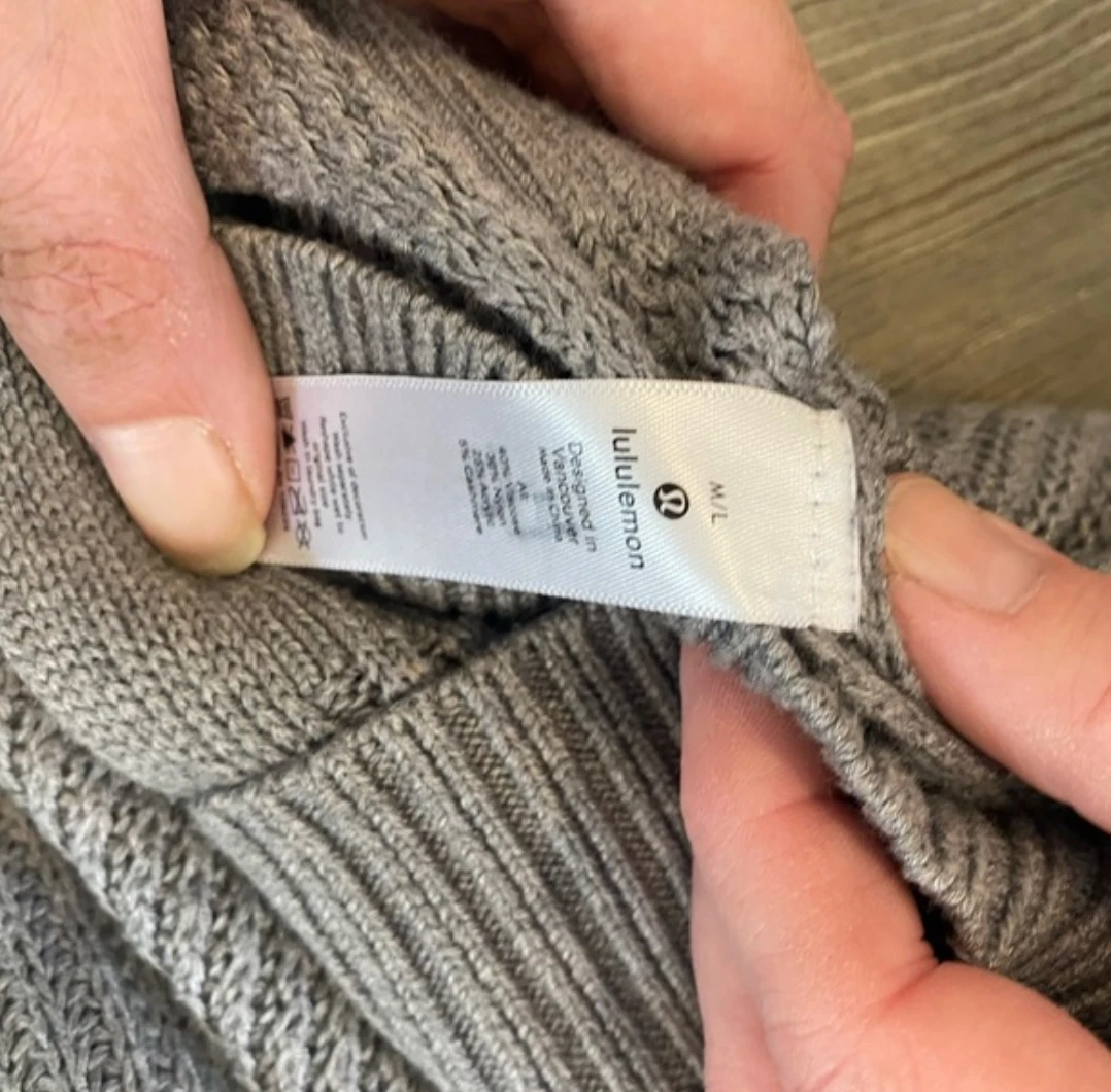 Lululemon Grey Poncho Medium / Large - photo 3