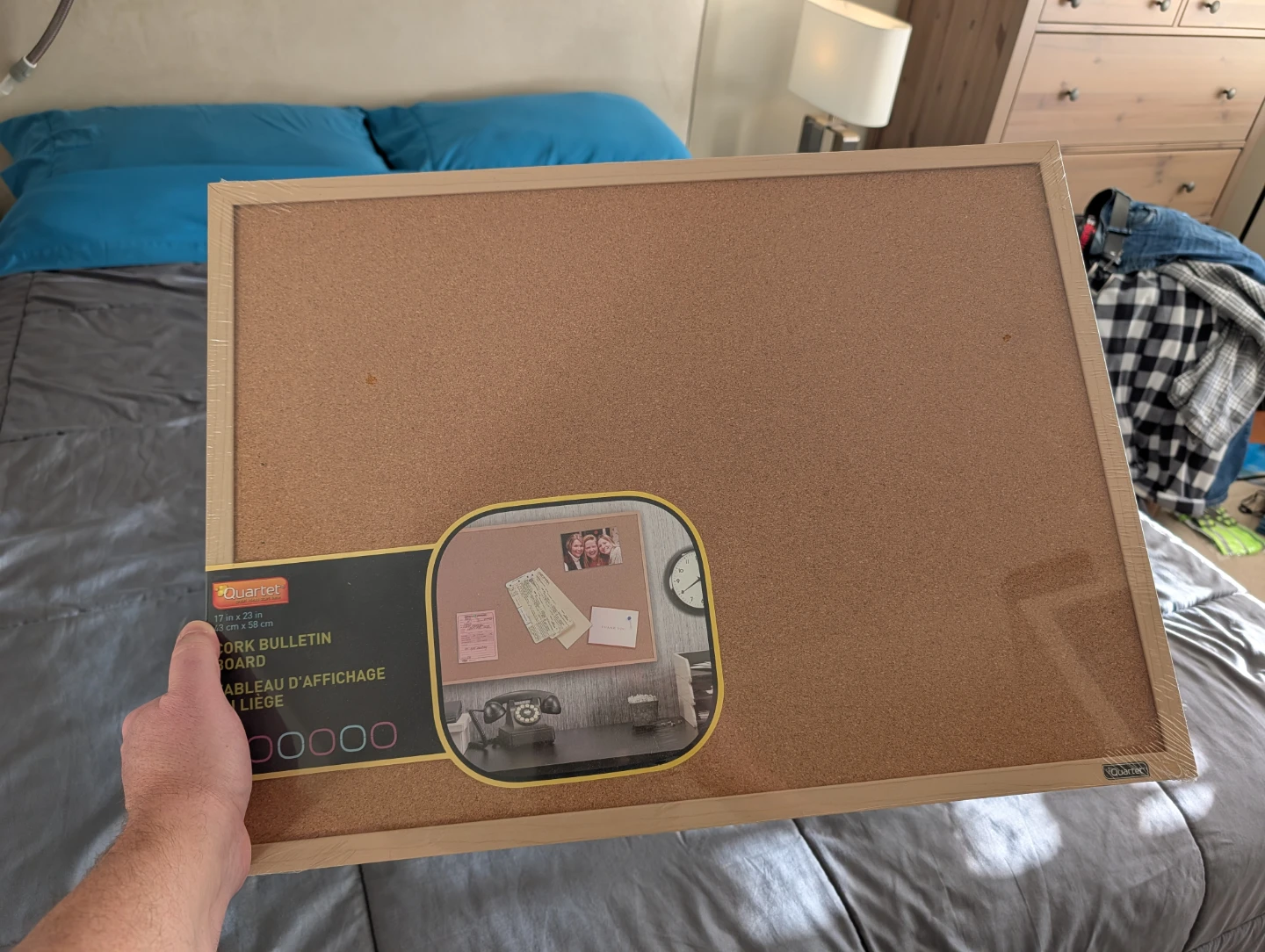 Quartet Cork Bulletin Board 17x23 inches