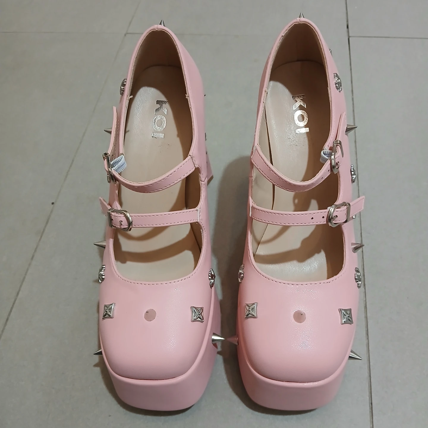 Koi Mary Jane Pink Platform Heels Dolls Kill!! - photo 2