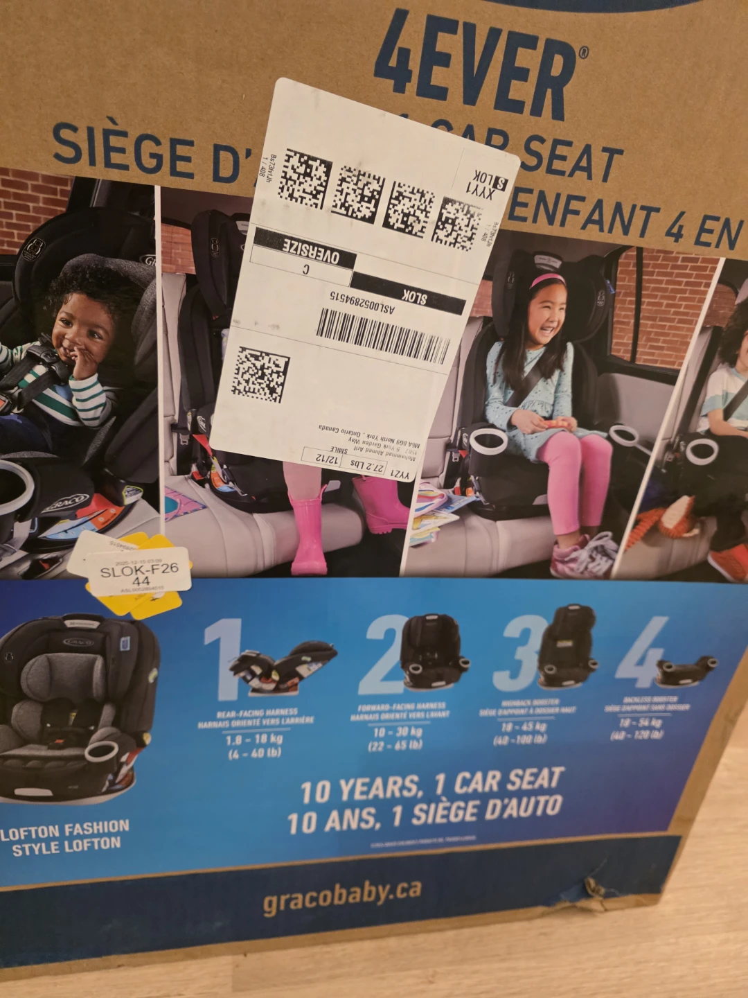 Graco 4Ever 4-in-1 Car Seat - New in Box!