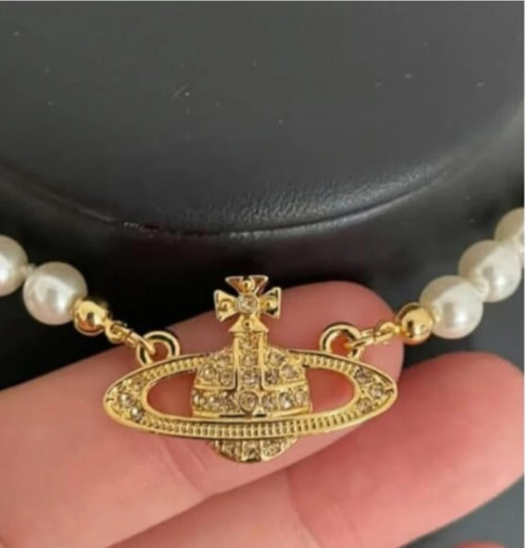 Vivienne Westwood Pearl Necklace with Orb Pendant - photo 2