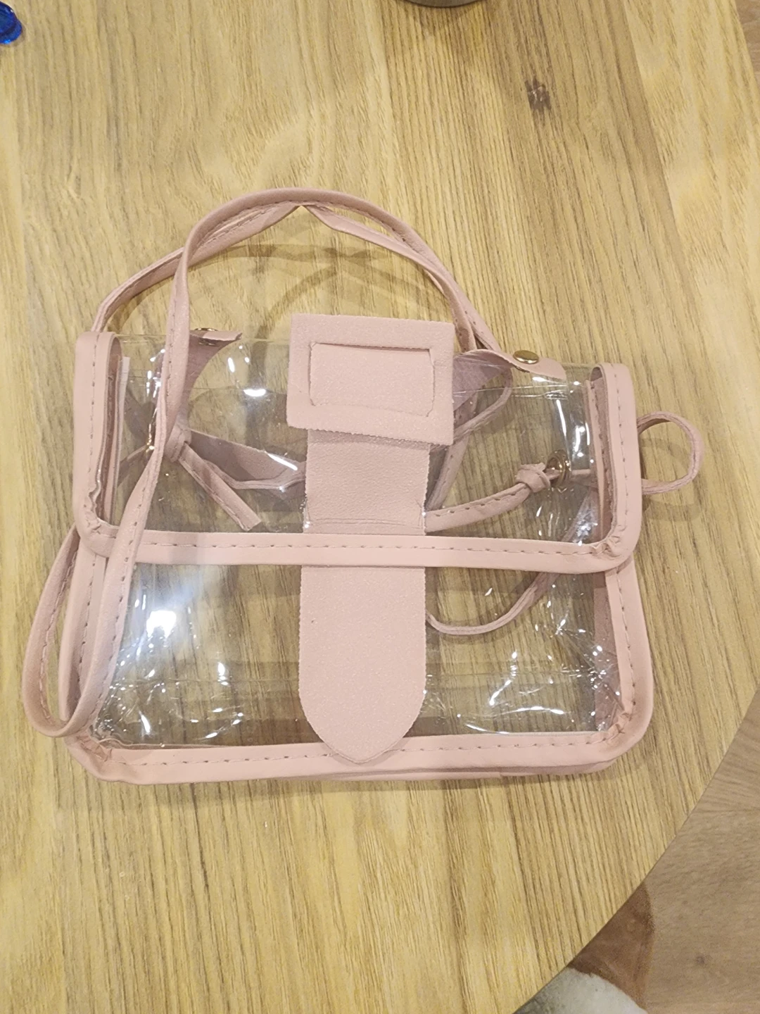 Pink Clear Handbag