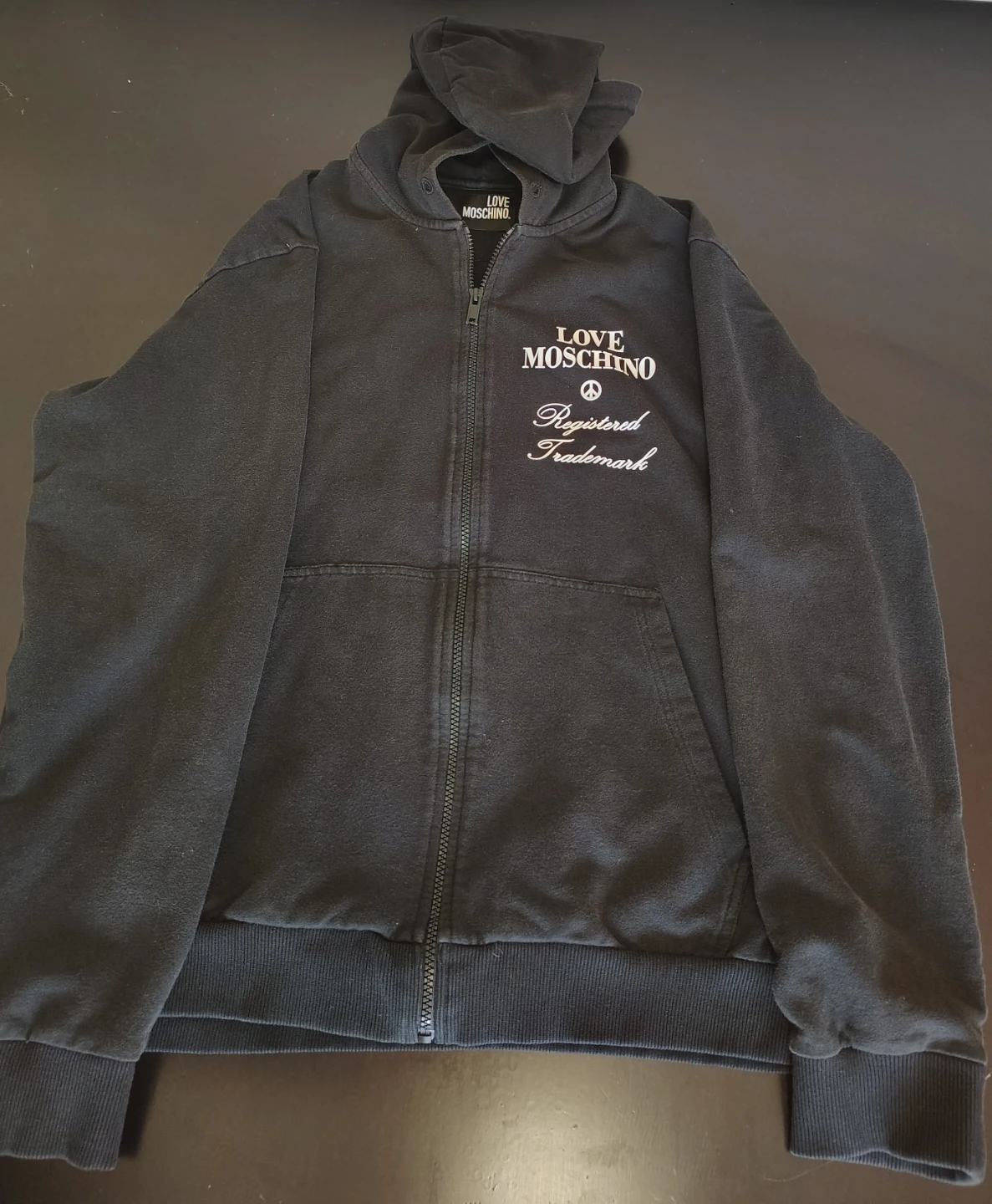 LOVE Moschino Black Zip-Up Hoodie