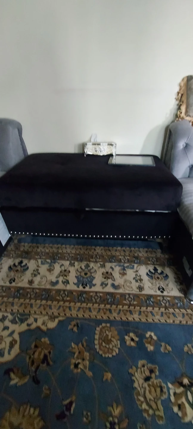 Navy Blue Sectional Sofa Set - photo 5