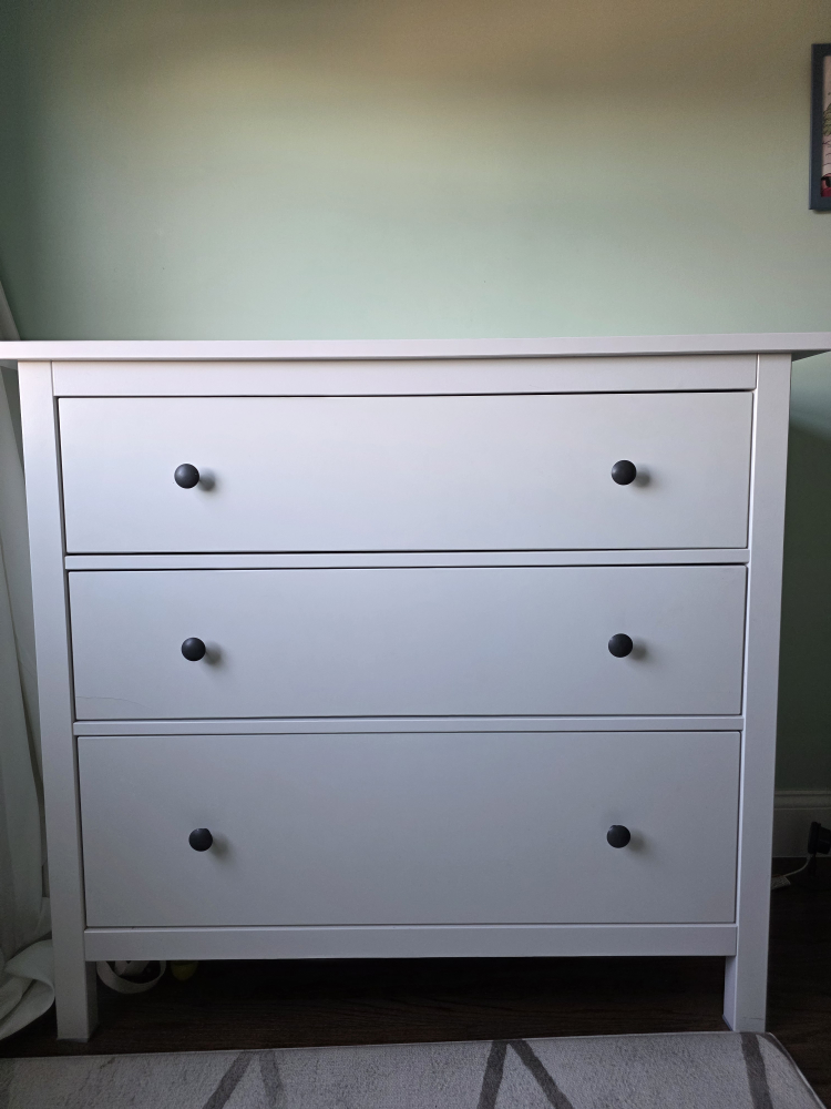 IKEA Hemnes White 3-Drawer Dresser