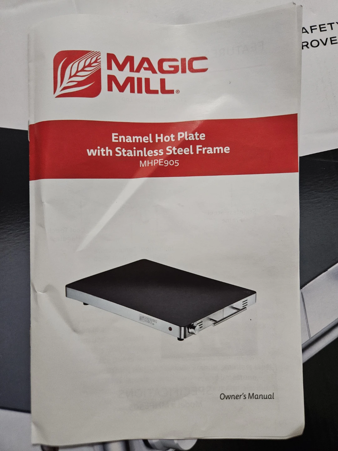 Magic Mill Enamel Hot Plate w/ Stainless Steel Frame - photo 2