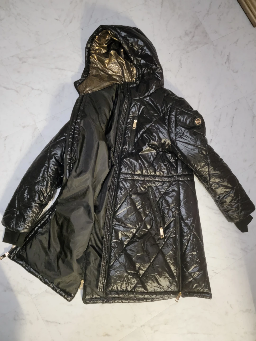 Michael Kors Black Puffer Jacket - Size L