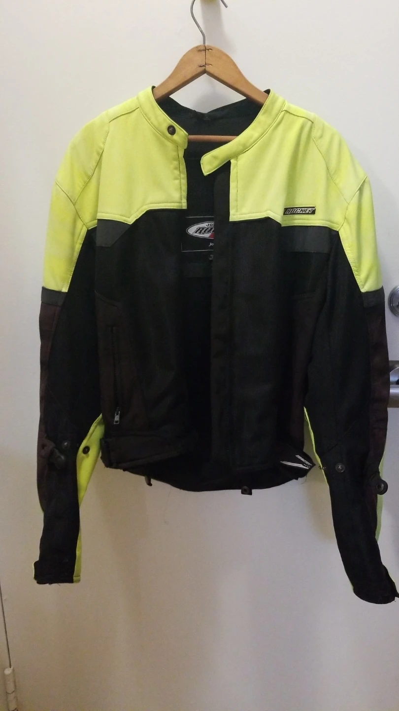 Joe Rocket Motorcycle Jacket - Yellow & Black