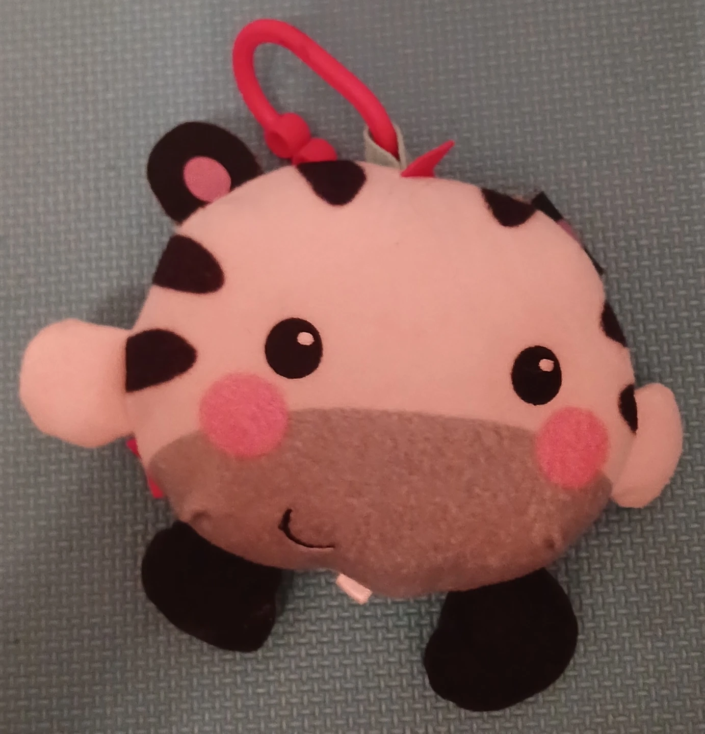 Fisher-Price Plush Zebra Toy with Ring