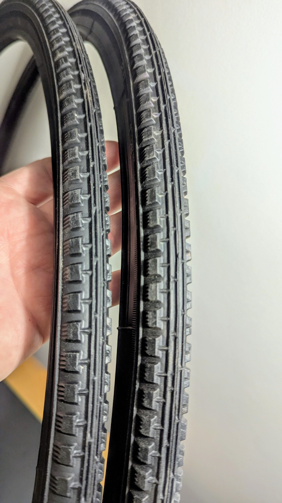 Winfield 26x1 3/8" vintage bicycle tires - brand new - photo 2