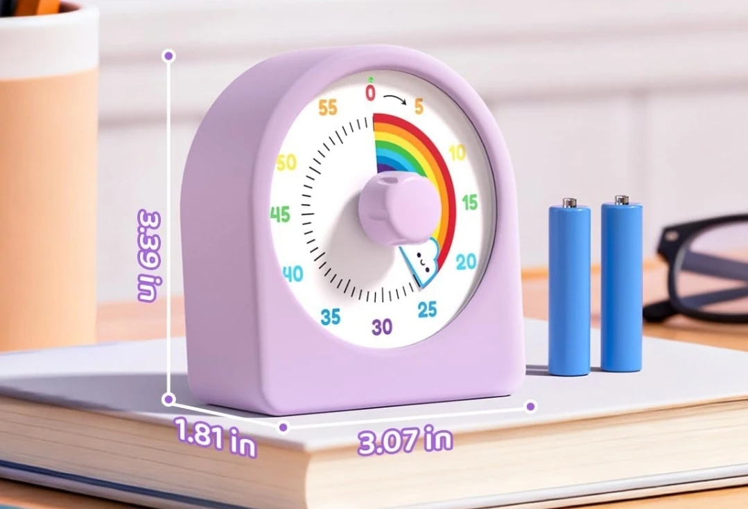 Rainbow Timer for Kids (pink) 🌱 - photo 3