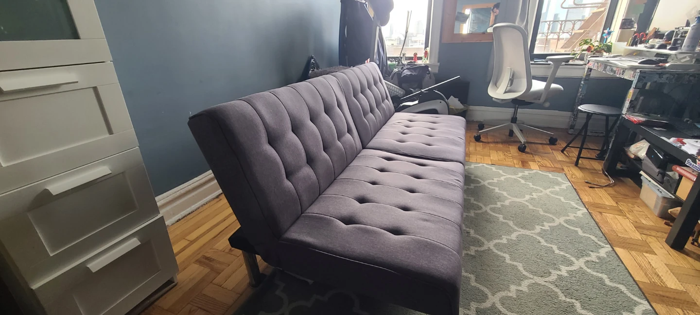 Gray Futon Sofa Bed - photo 3