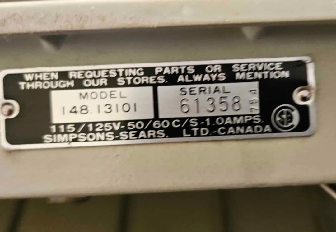 Sears Kenmore Sewing Machine Model 148.13101 - photo 4