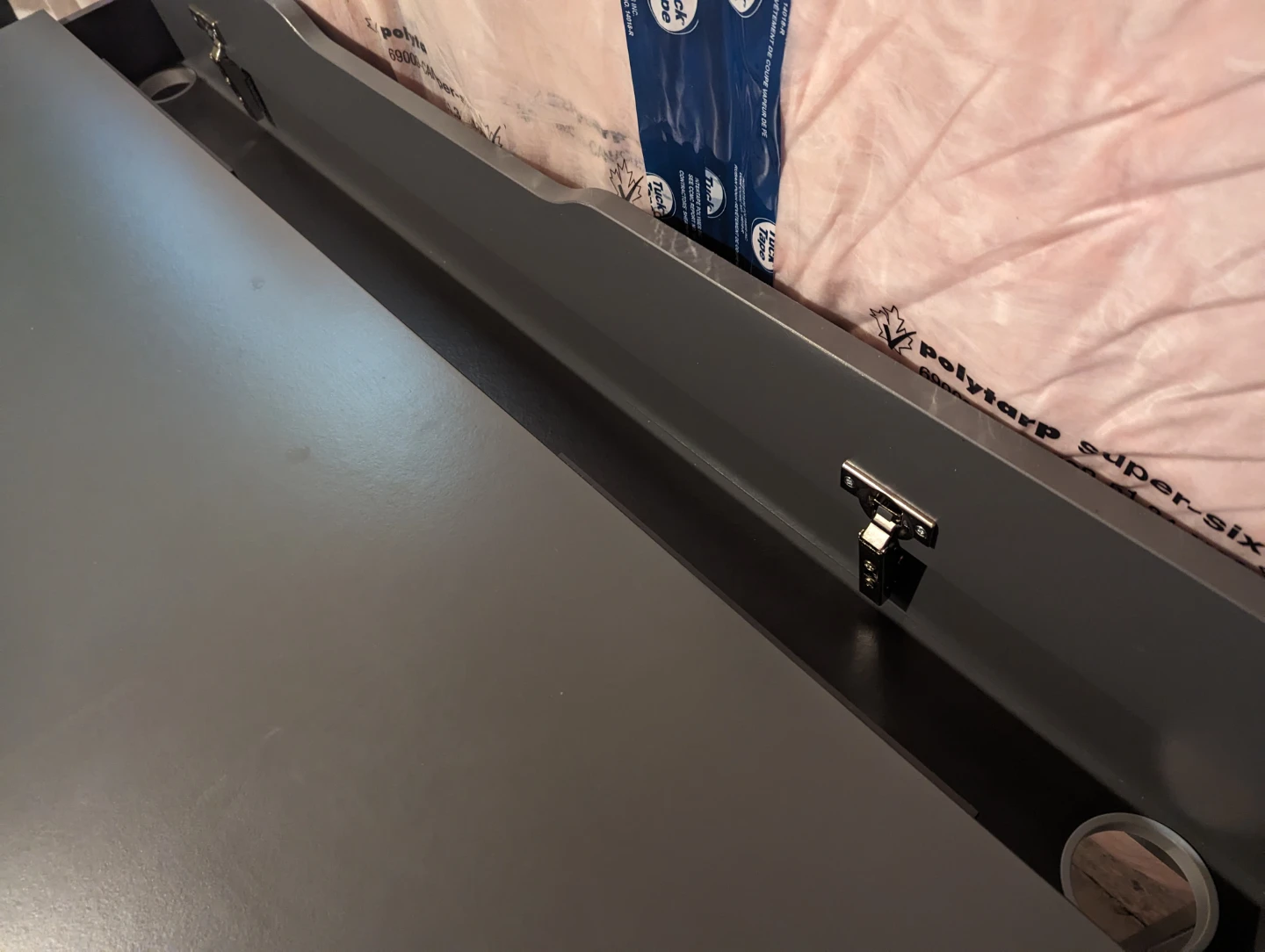 Grey Desk with Drawers
