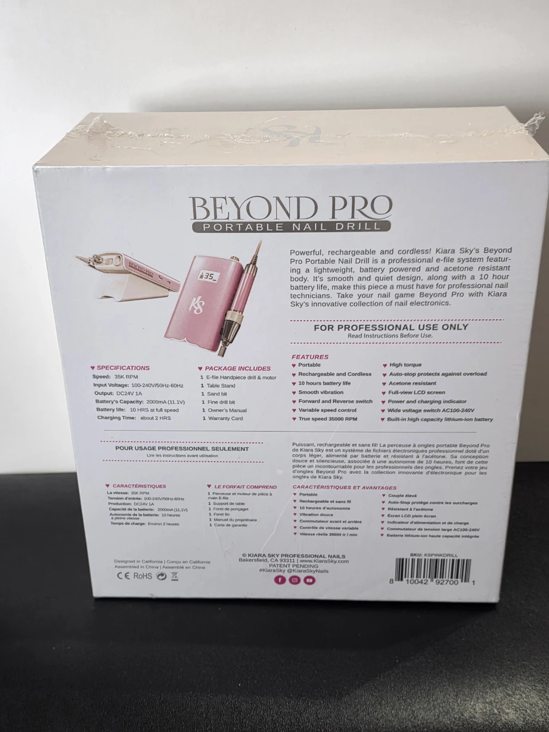 Kiara Sky Beyond Pro Portable Nail Drill - photo 4