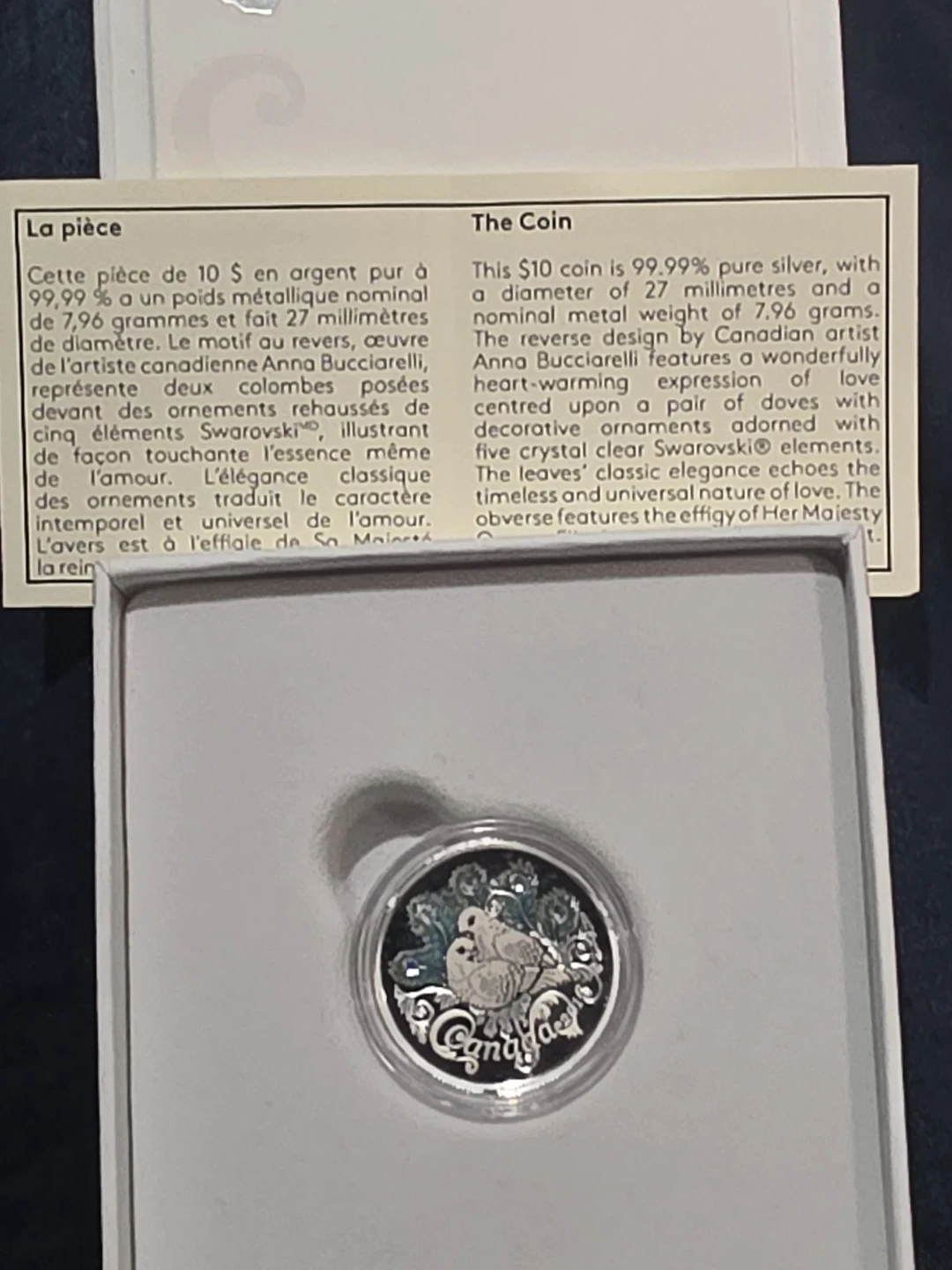 2016 $10 Fine Silver Coin - Celebration of Love - photo 2