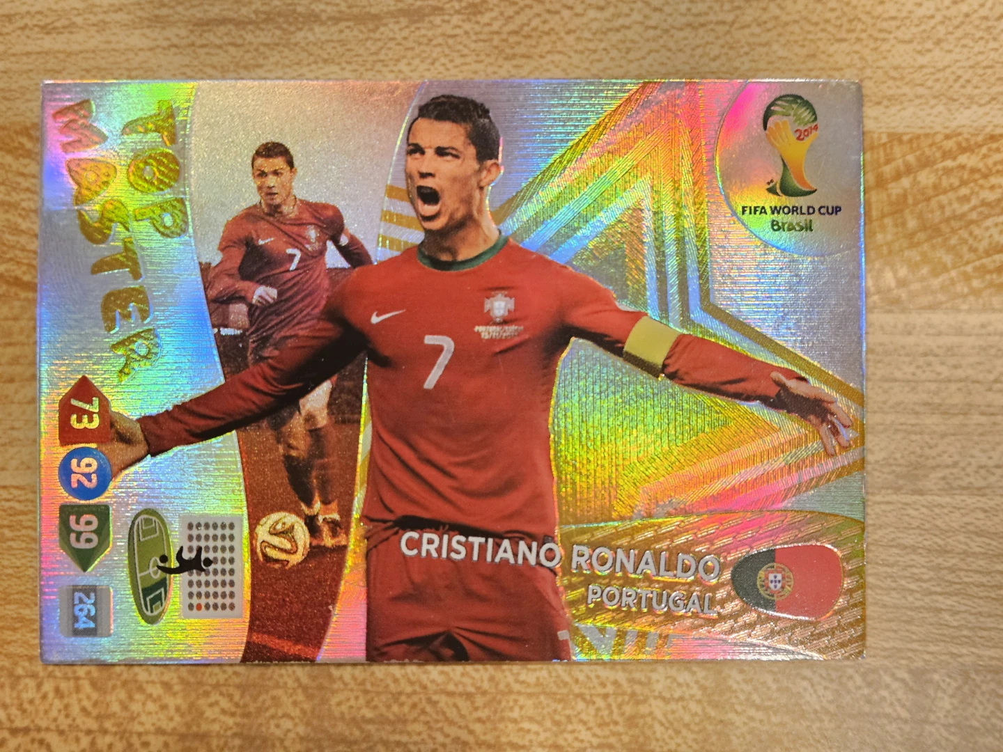Cristiano Ronaldo 2014 World Cup Trading Card