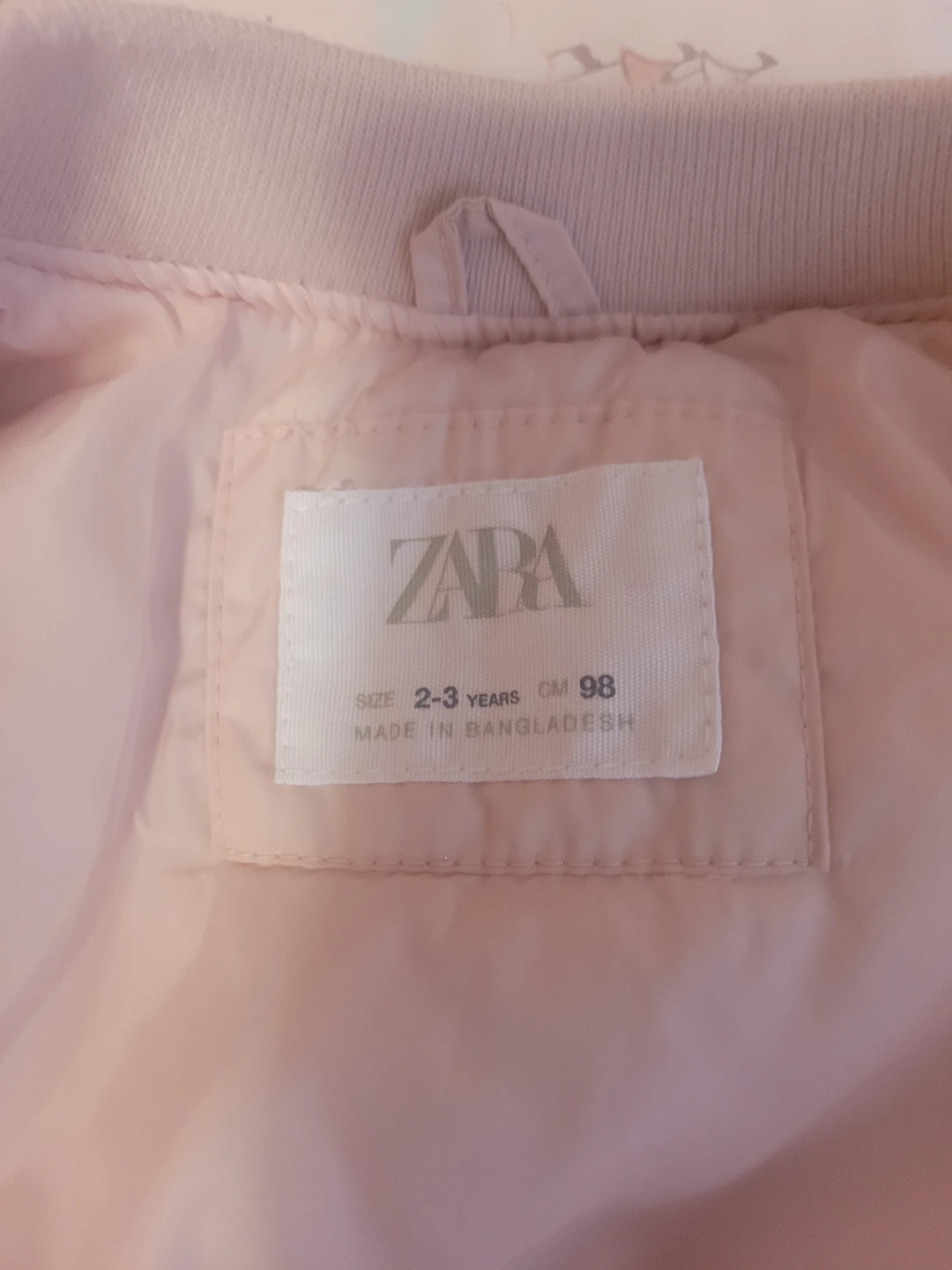 Zara Pink Bomber Jacket - Size 2-3 Years - photo 2