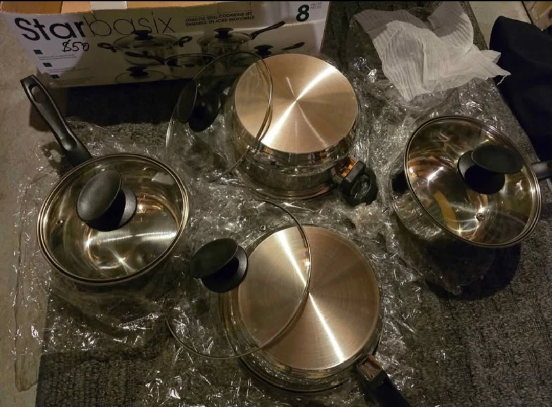 Starbasix 8-Piece Stainless Steel Cookware Set - photo 4