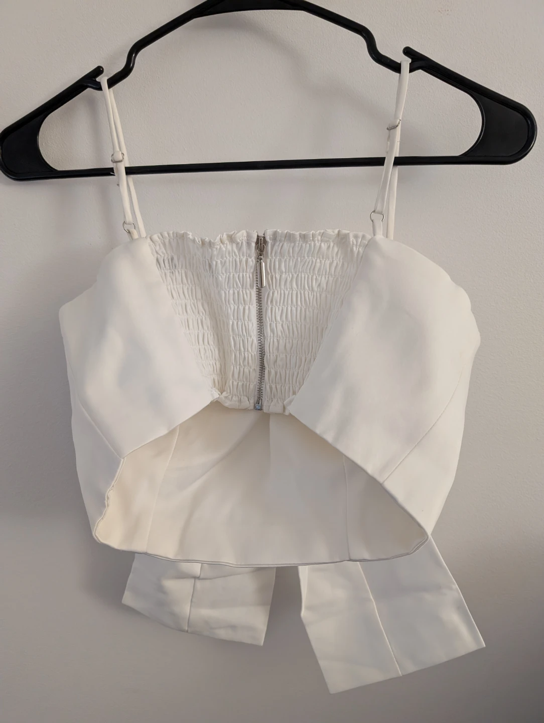 White Bow Crop Top Sexy Top Bra Top Bra Inserts Valentine's Day - photo 2