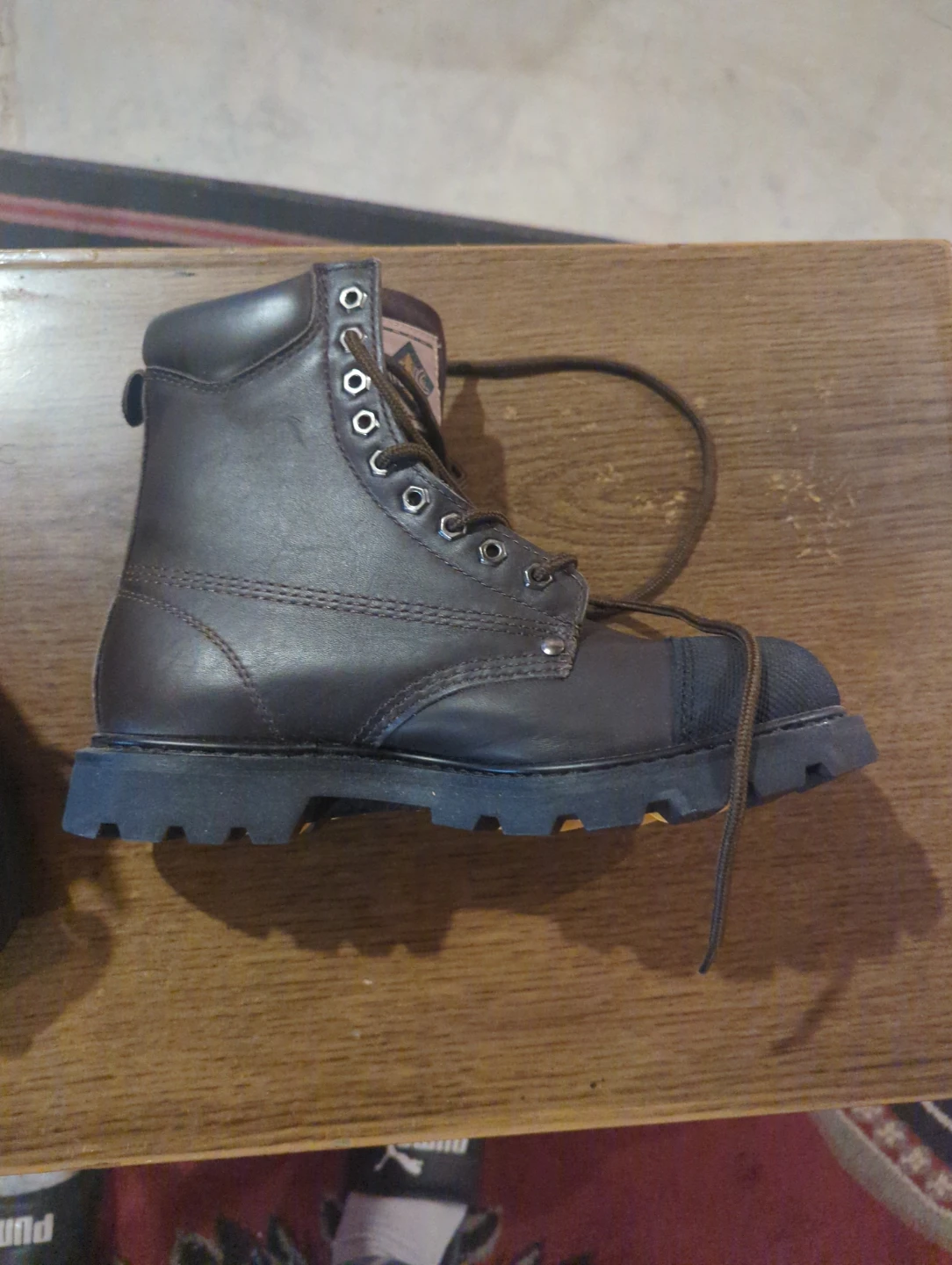 HWC Steel Toe Work Boots - Size 8 - photo 2