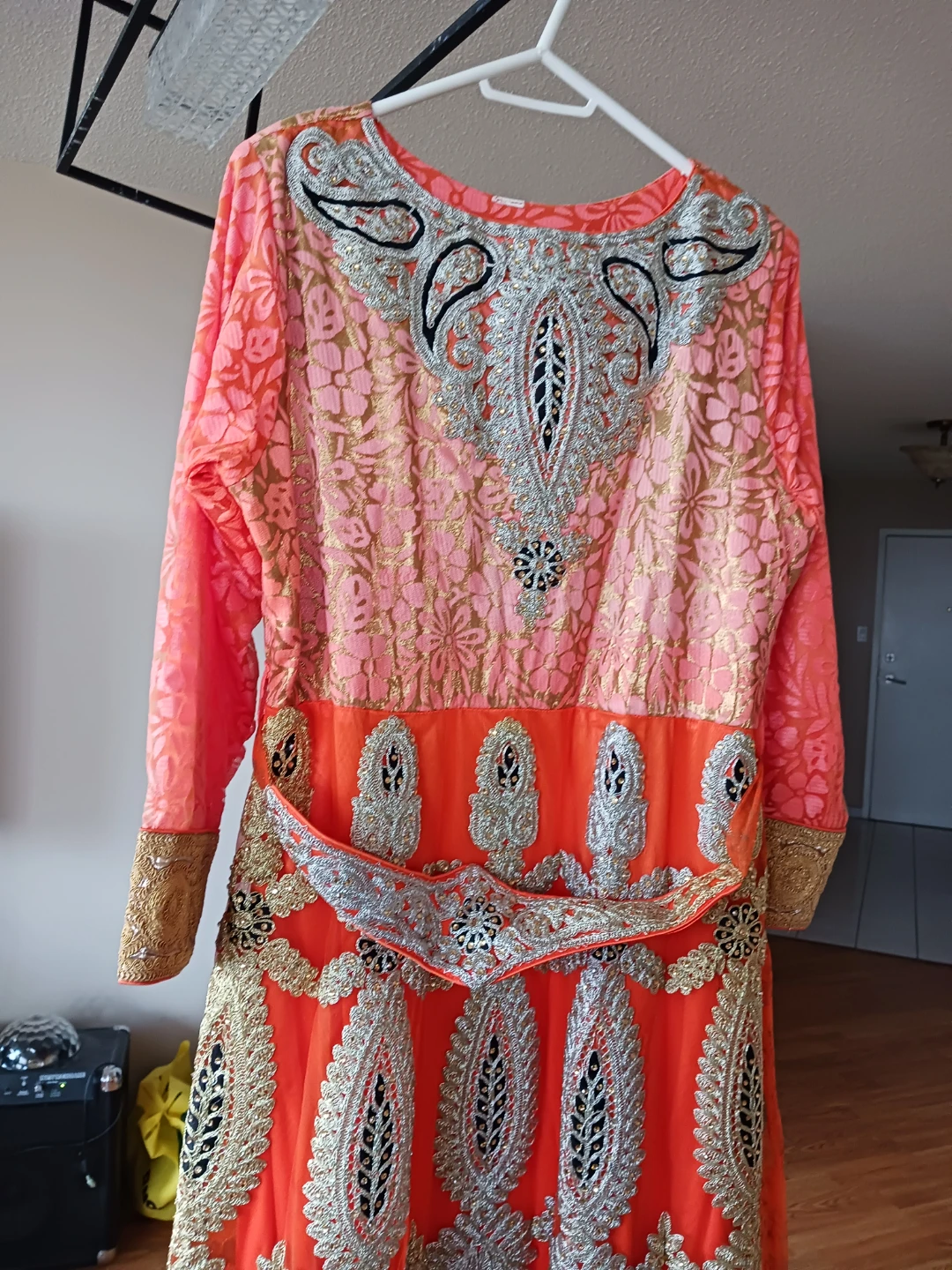 Orange & Pink Embroidered Dress 🧡 - photo 2