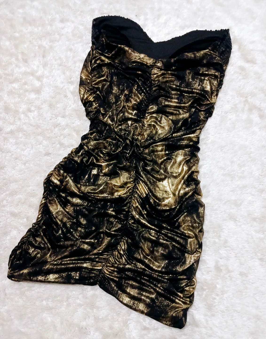 Gold and Black Party Dress - photo 3