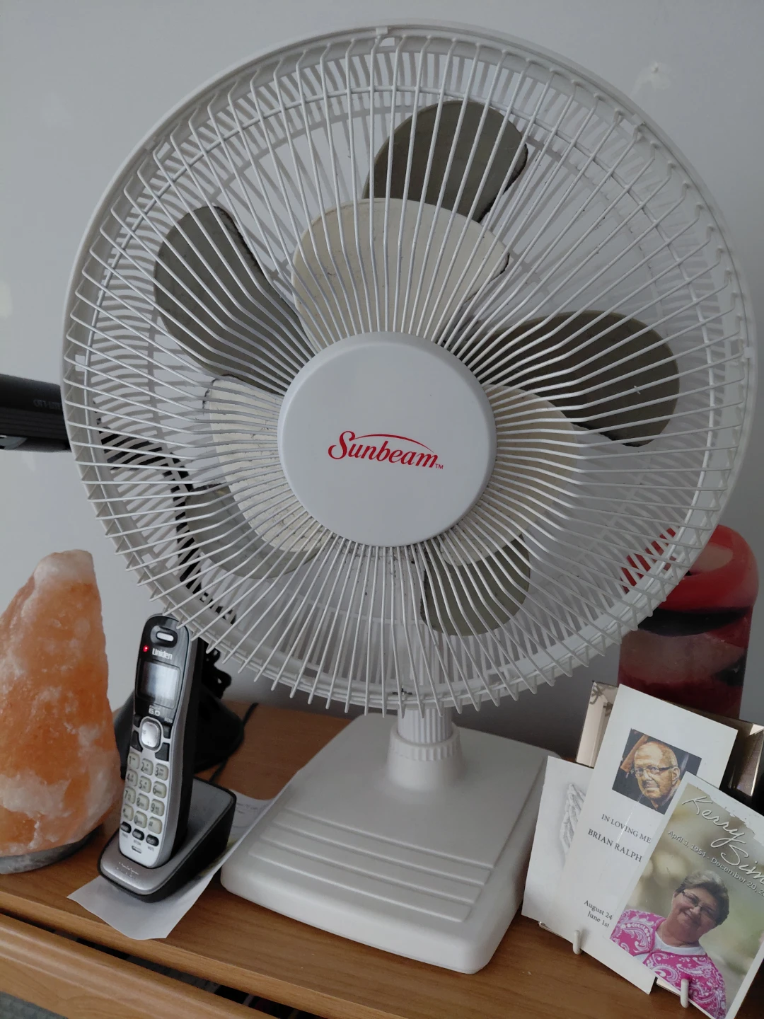 Sunbeam White Table Fan