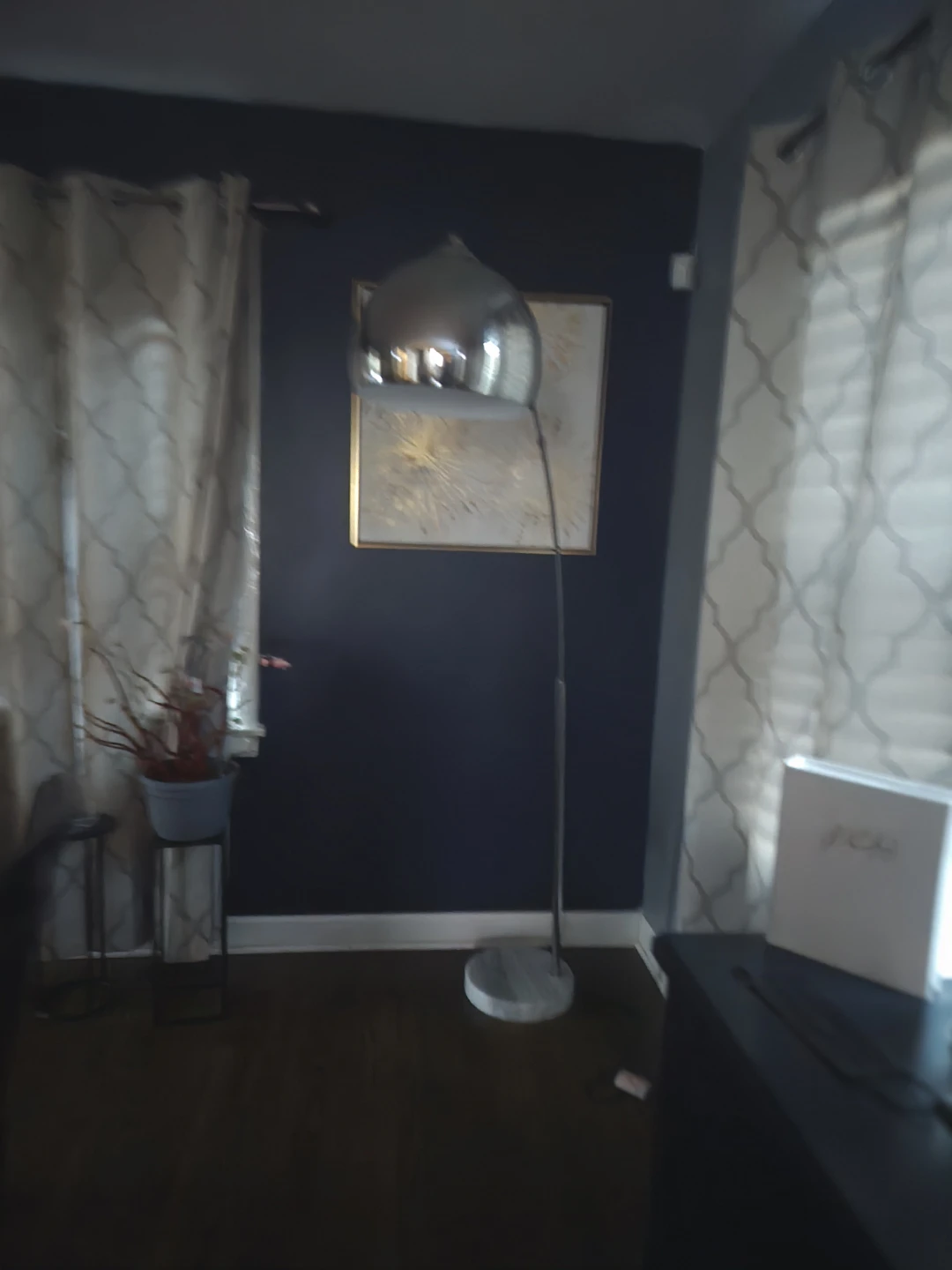 Siver Arc Marble Stone Floor Lamp - photo 2