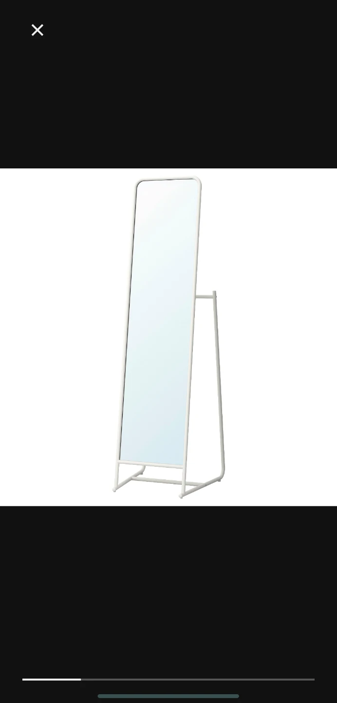 IKEA KNAPPER Standing Mirror - White - photo 3