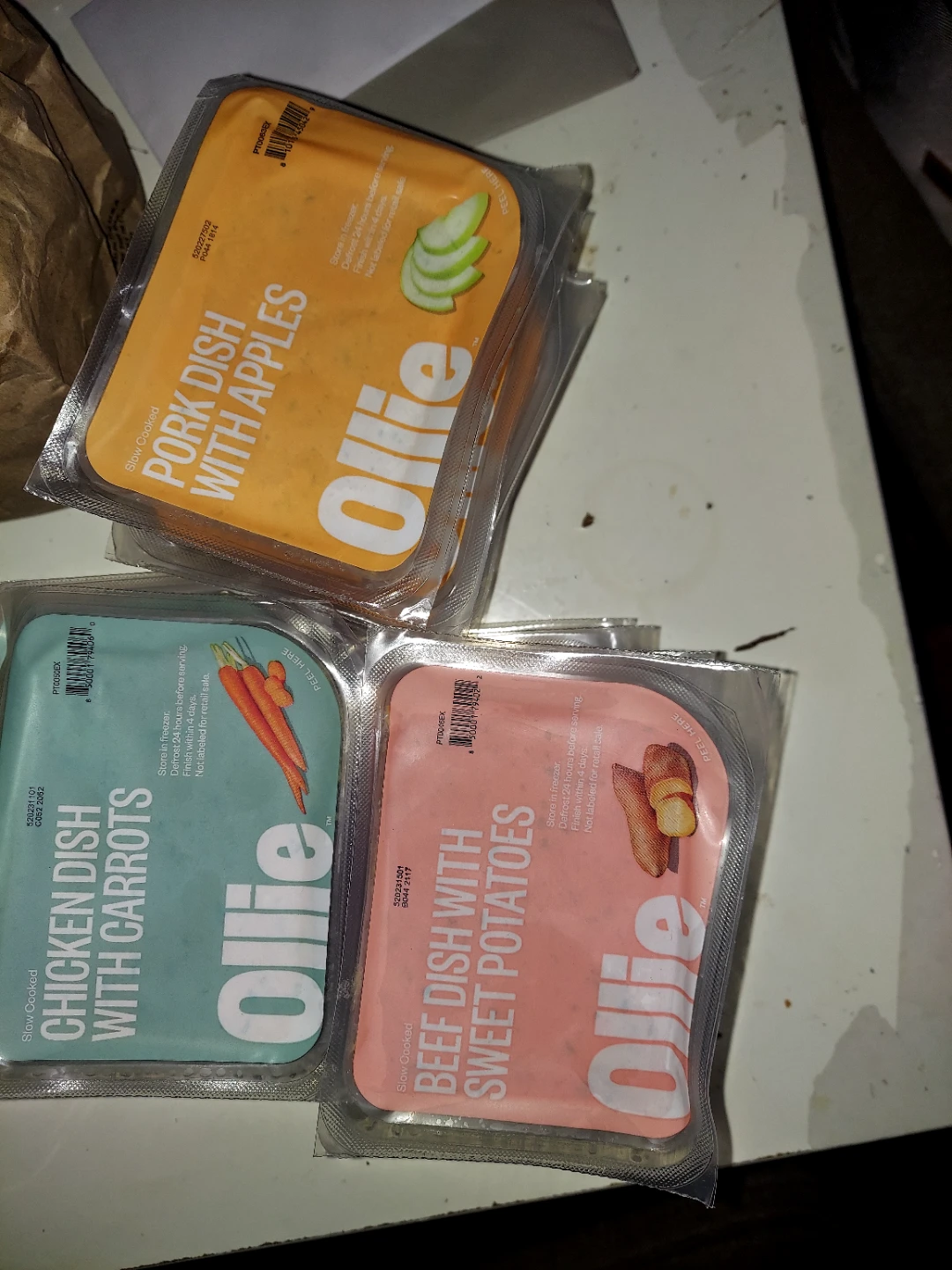 Ollie Slow Cooked Dog Food Dishes (4 Pack)