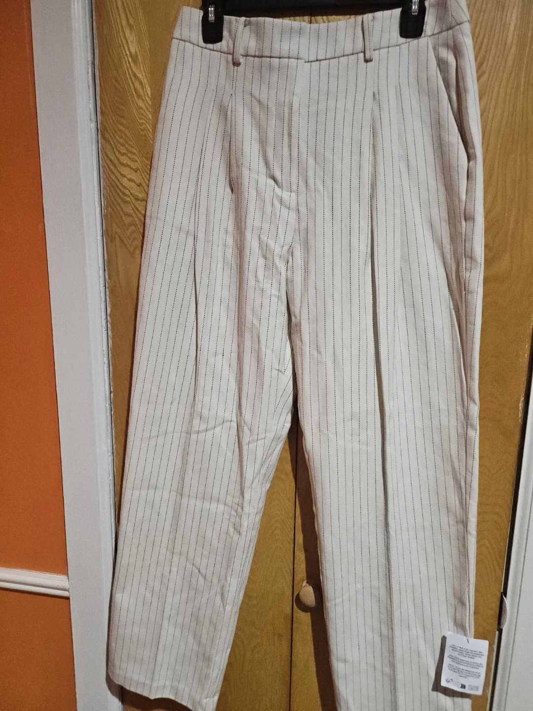 ASOS Design Pinstripe Pleated Pants