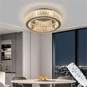 Vinilky® Flush Mount Crystal Ceiling Light - 15