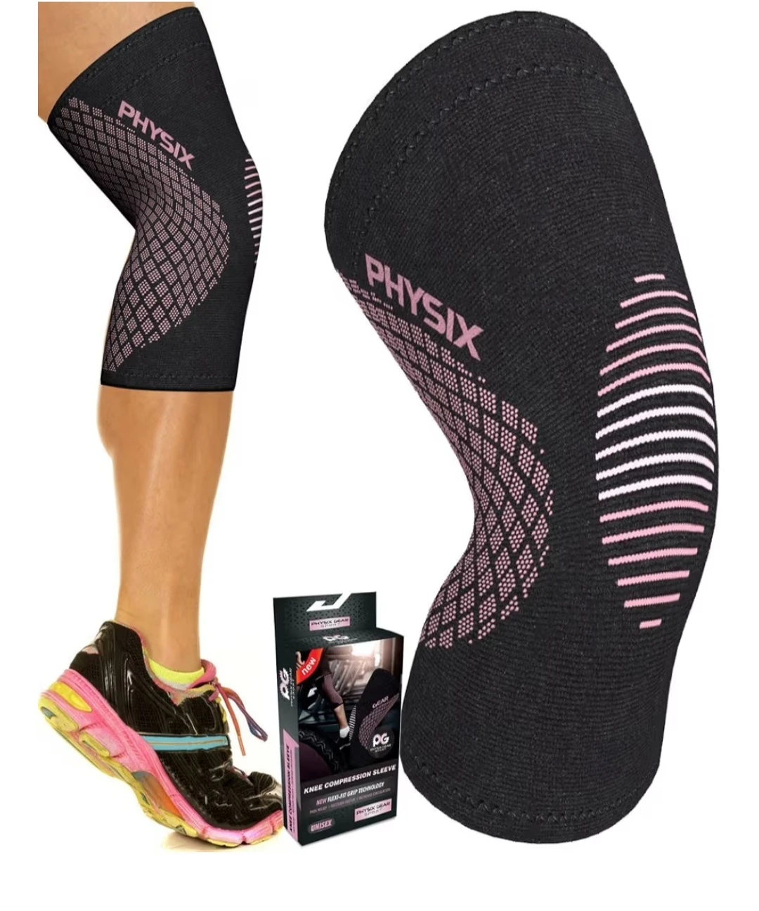 Medium- New Physix Gear Sport Knee Compression S