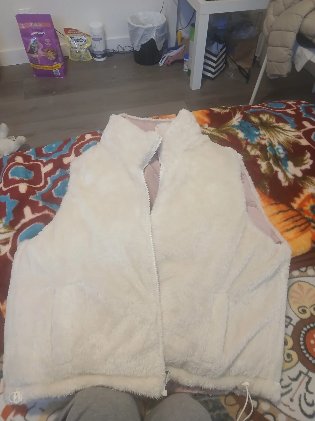 Puffer Vest - Pink & White, Size Small(Reversible) - photo 2