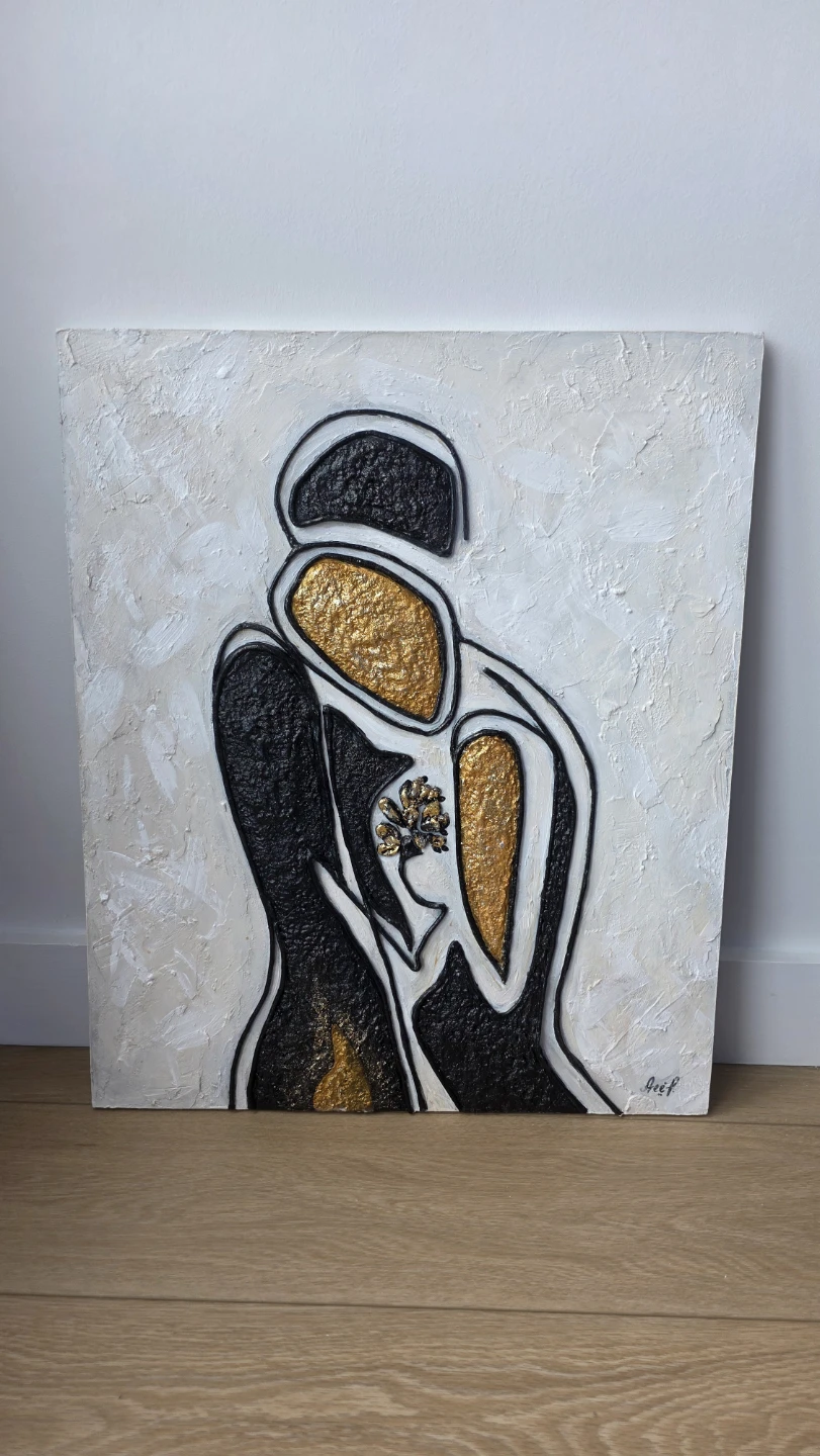 3D oil painting on wood