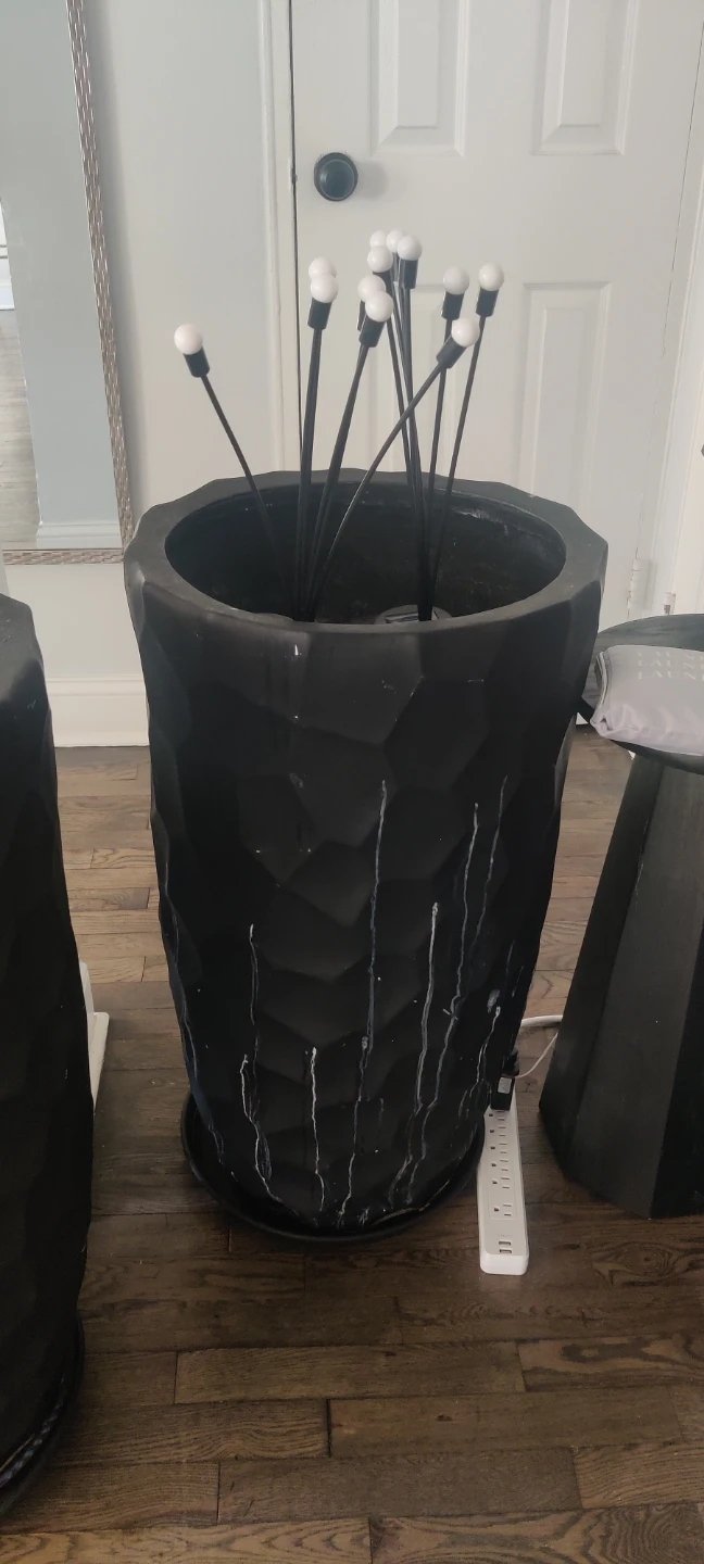 Large Black Outdoor Planter - photo 2