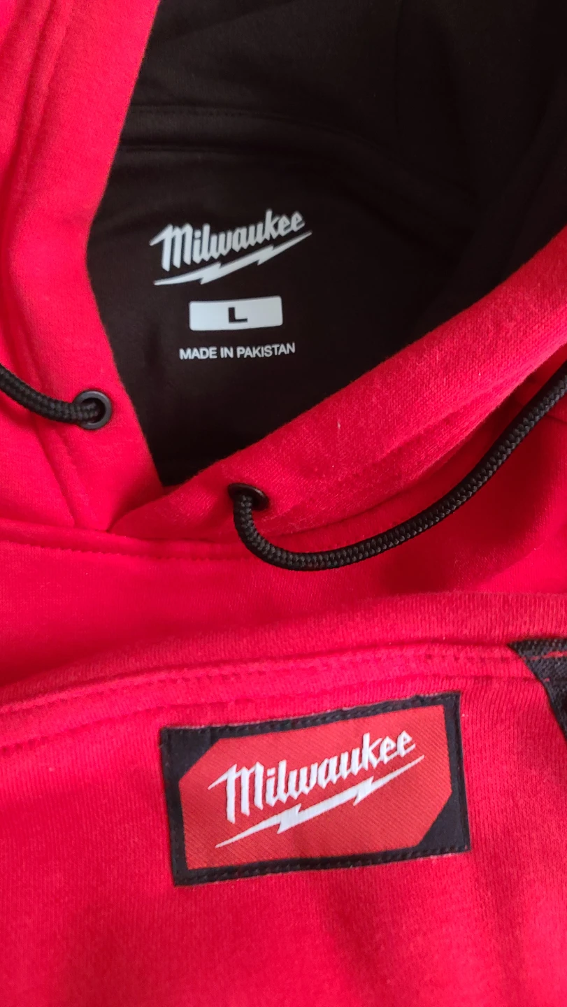 New Milwaukee Red Hoodie Size L - photo 2