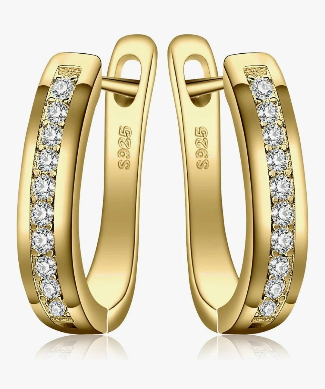 Sterling Silver Moissanite Earrings - photo 2